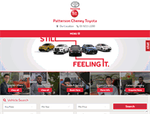 Tablet Screenshot of pattersoncheneytoyota.com.au